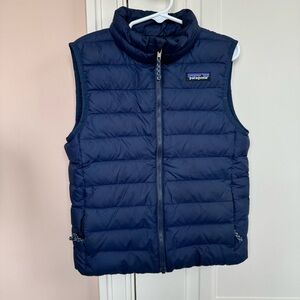Patagonia navy down sweater vest size XS